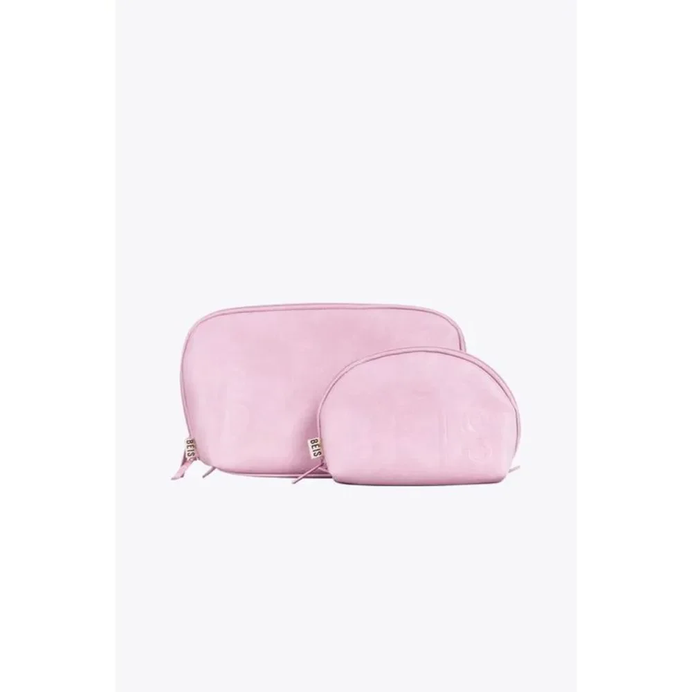 ONE DAY SALE!! NWT Beis Cosmetic Pouch Set in atlas pink